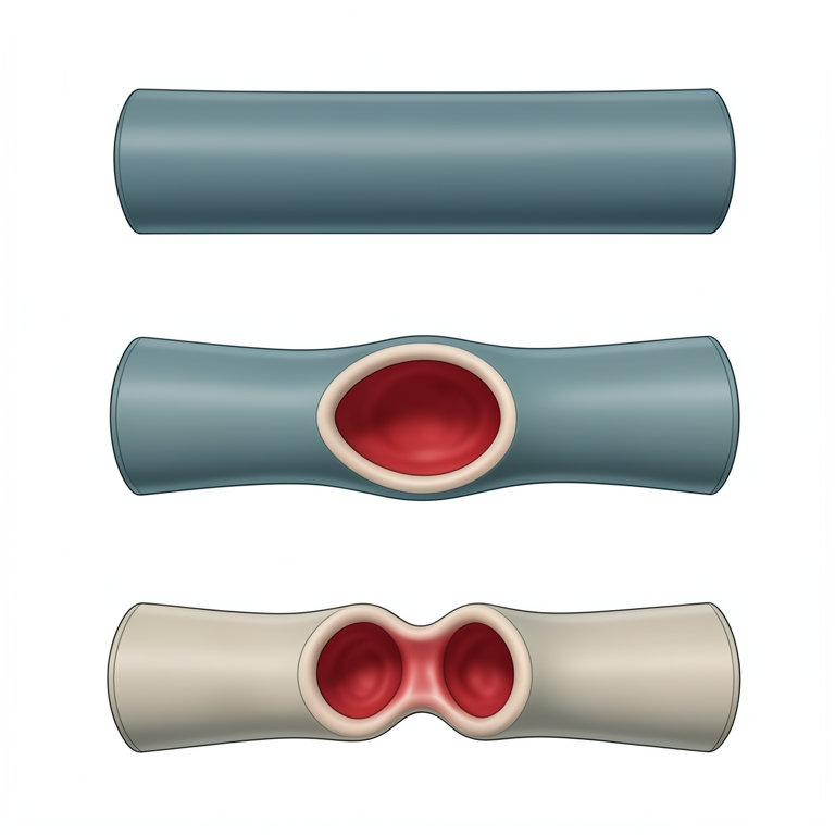 AI-generated conceptual illustration (human coronary artery). It explains the idea and does not show study data.