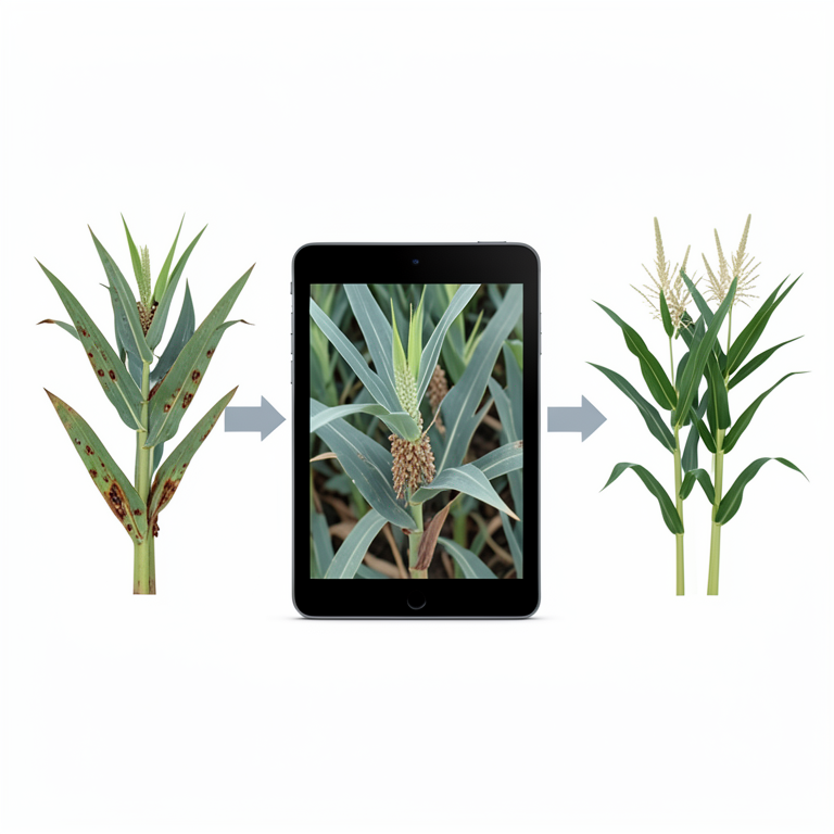 AI-generated conceptual illustration (Sugarcane and maize crops). It explains the idea and does not show study data.