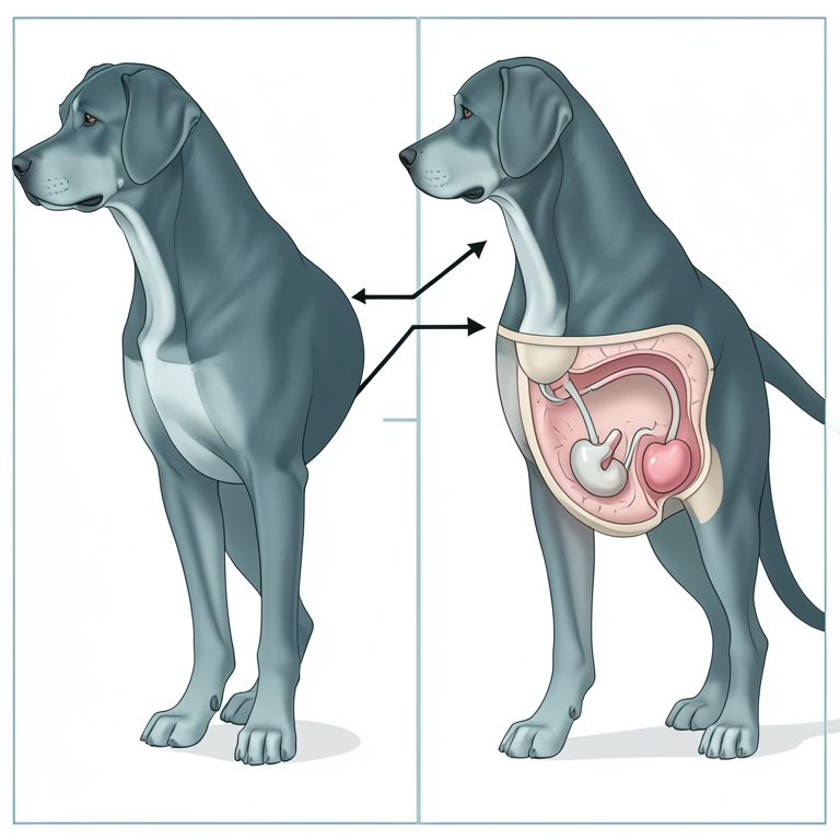 AI-generated conceptual illustration (mongrel breed dog). It explains the idea and does not show study data.