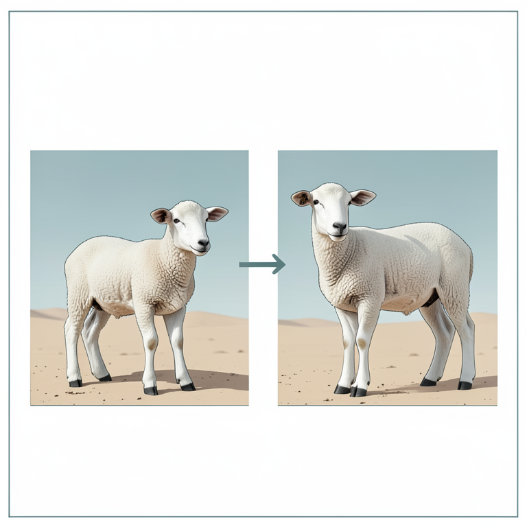 AI-generated conceptual illustration (Marwari sheep lambs). It explains the idea and does not show study data.