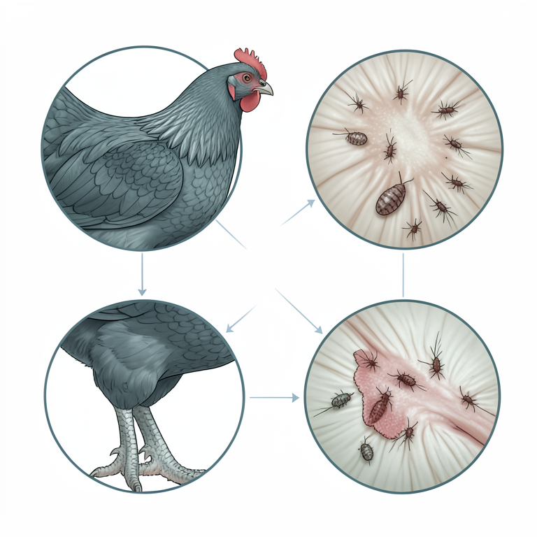 AI-generated conceptual illustration (local chickens). It explains the idea and does not show study data.