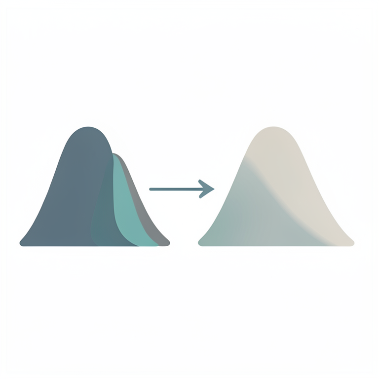 AI-generated conceptual illustration (Abstract mathematical probability distributions). It explains the idea and does not show study data.