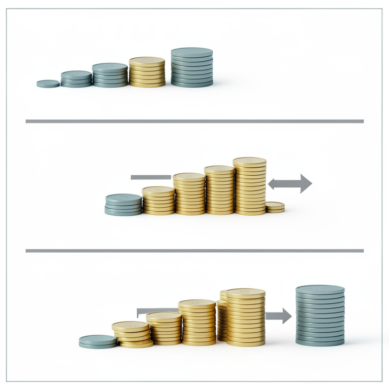 AI-generated conceptual illustration (A conceptual representation of an insurance company's financial portfolio). It explains the idea and does not show study data.