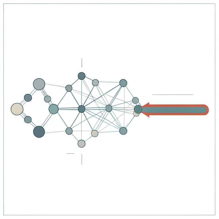 AI-generated conceptual illustration (A network diagram of interconnected nodes and paths). It explains the idea and does not show study data.