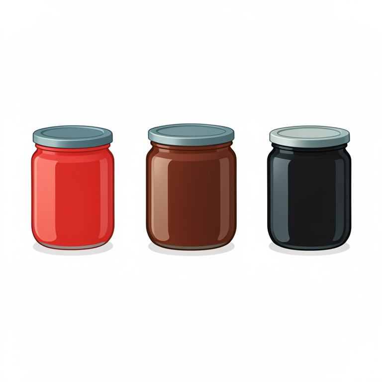 AI-generated conceptual illustration (apple jam fortified with wheatgrass powder). It explains the idea and does not show study data.