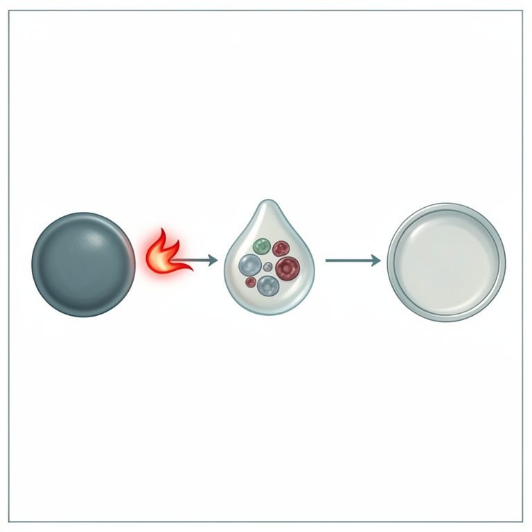 AI-generated conceptual illustration (Drosophila melanogaster cells). It explains the idea and does not show study data.