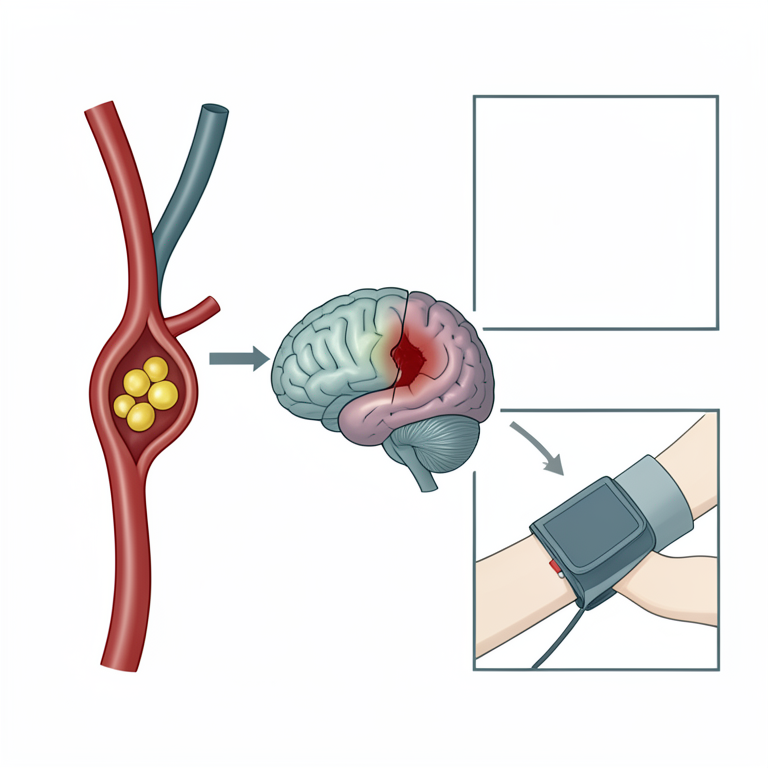 AI-generated conceptual illustration (human brain and blood vessels). It explains the idea and does not show study data.