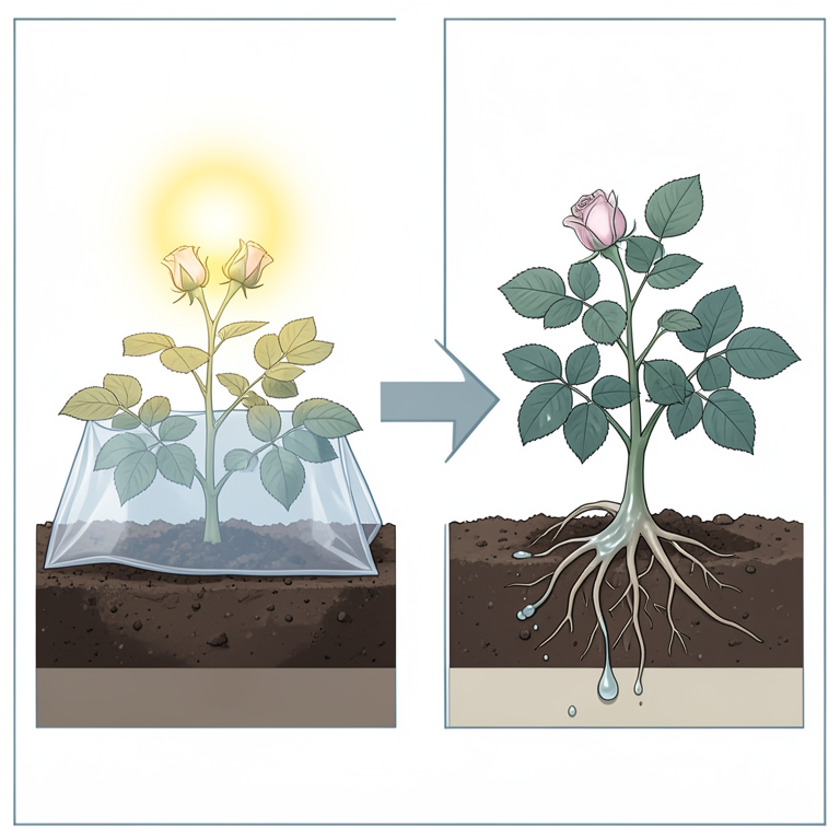 AI-generated conceptual illustration (rose plants in soil). It explains the idea and does not show study data.