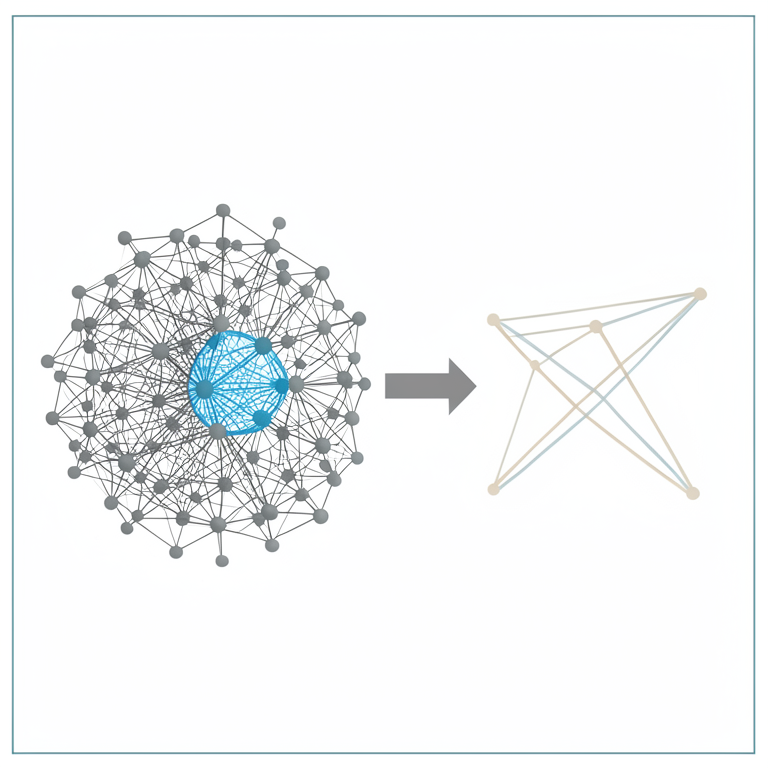 AI-generated conceptual illustration (a complex network of interconnected nodes and edges). It explains the idea and does not show study data.