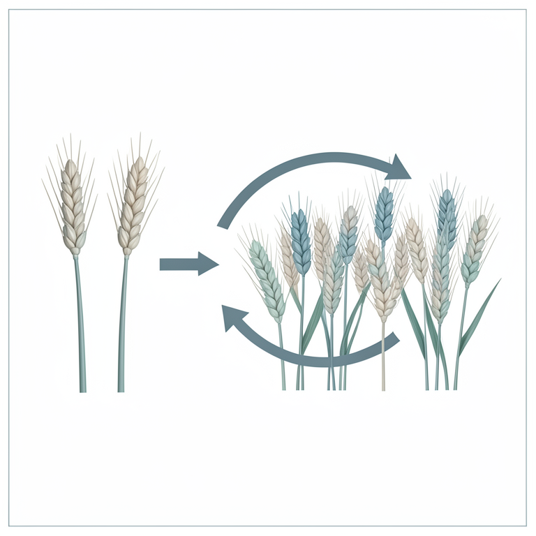 AI-generated conceptual illustration (barley plants). It explains the idea and does not show study data.