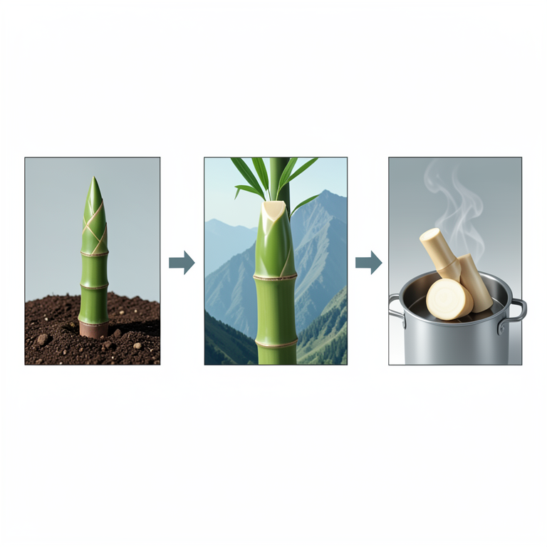 AI-generated conceptual illustration (bamboo shoots). It explains the idea and does not show study data.