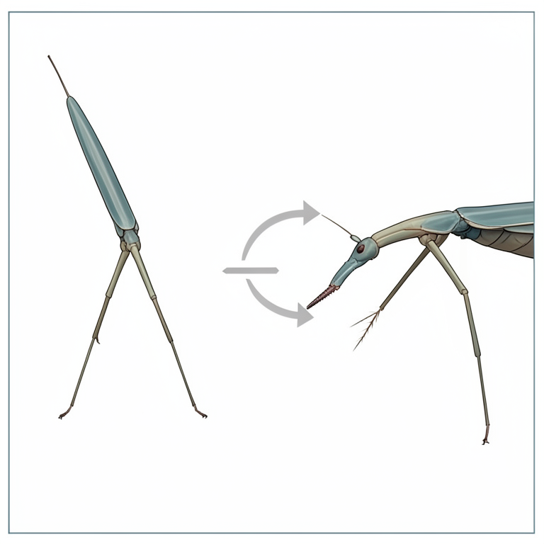 AI-generated conceptual illustration (male and female stick insects). It explains the idea and does not show study data.