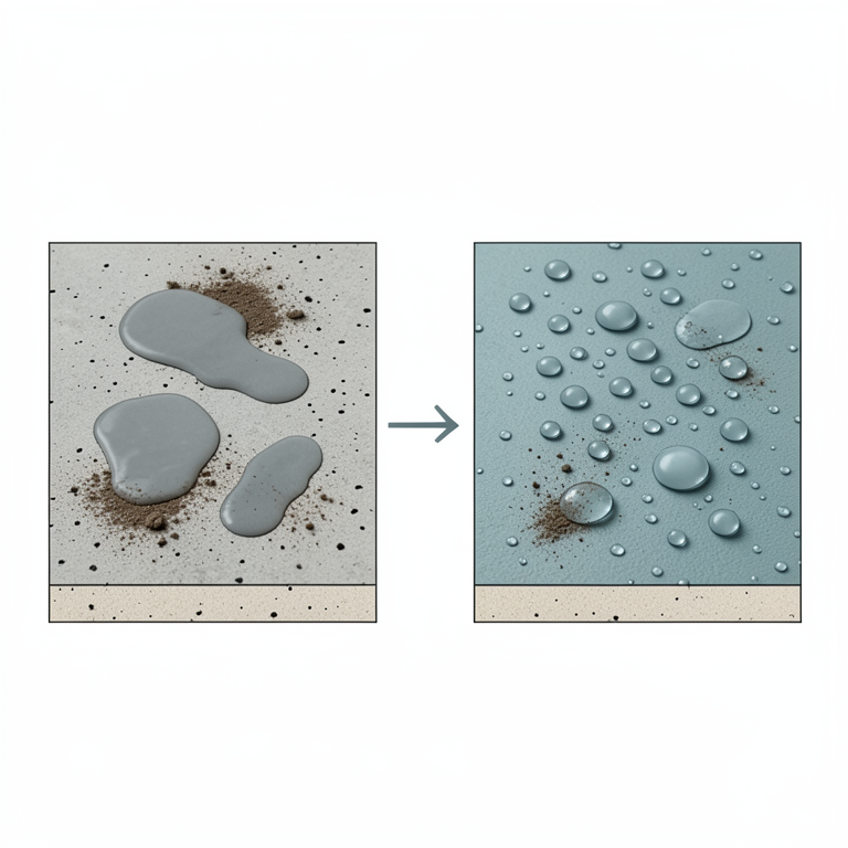 AI-generated conceptual illustration (concrete flooring in a goat shed). It explains the idea and does not show study data.