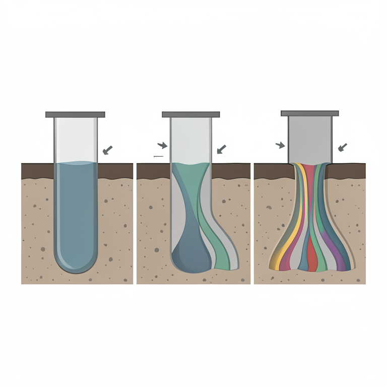 AI-generated conceptual illustration (Groundwater wells in a campus setting). It explains the idea and does not show study data.