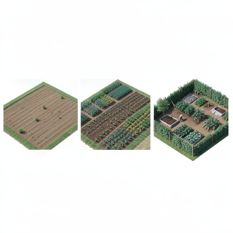 AI-generated conceptual illustration (small-scale farmland in Karnataka, India). It explains the idea and does not show study data.