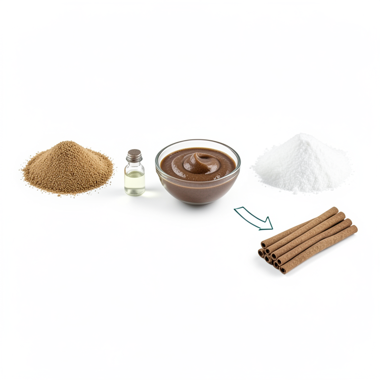 AI-generated conceptual illustration (Herbal mosquito incense sticks made from tuberose, marigold, and petunia flower oils). It explains the idea and does not show study data.