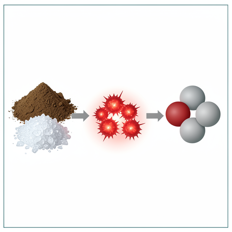 AI-generated conceptual illustration (polyherbal powder and ascorbic acid crystals). It explains the idea and does not show study data.