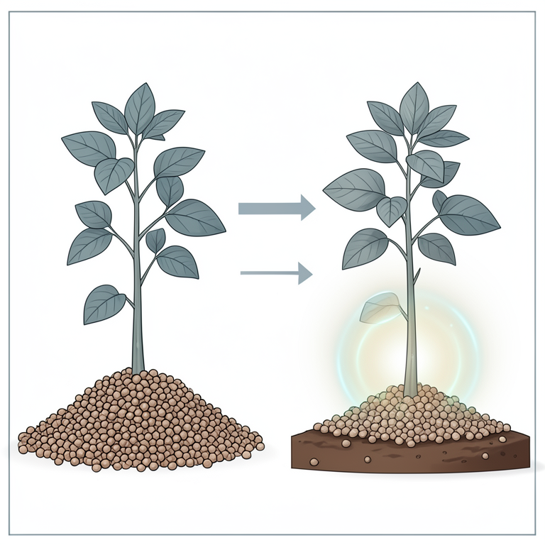 AI-generated conceptual illustration (cowpea plants (Vigna unguiculata)). It explains the idea and does not show study data.