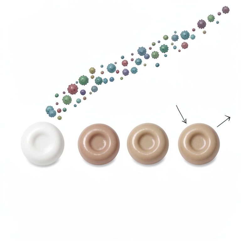 AI-generated conceptual illustration (Peda candy blended with kidney bean paste). It explains the idea and does not show study data.
