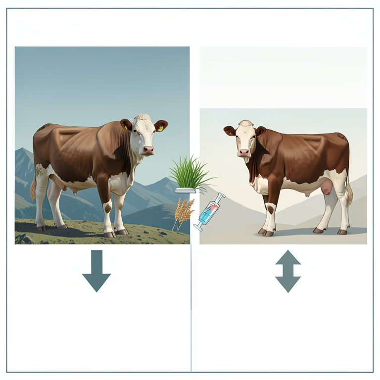 AI-generated conceptual illustration (Jersey cattle in the Ethiopian highlands). It explains the idea and does not show study data.