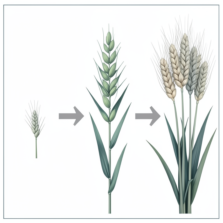AI-generated conceptual illustration (food barley plants). It explains the idea and does not show study data.