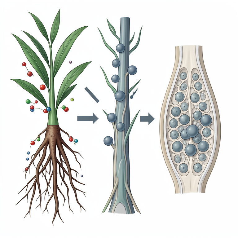 AI-generated conceptual illustration (Aegiceras corniculatum mangrove plant). It explains the idea and does not show study data.