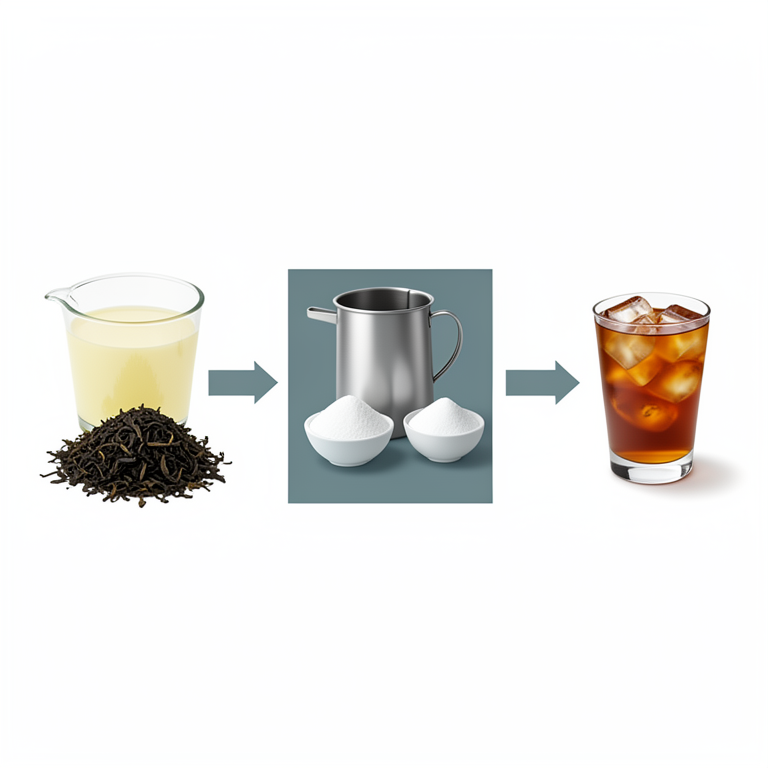 AI-generated conceptual illustration (paneer whey and tea leaves). It explains the idea and does not show study data.