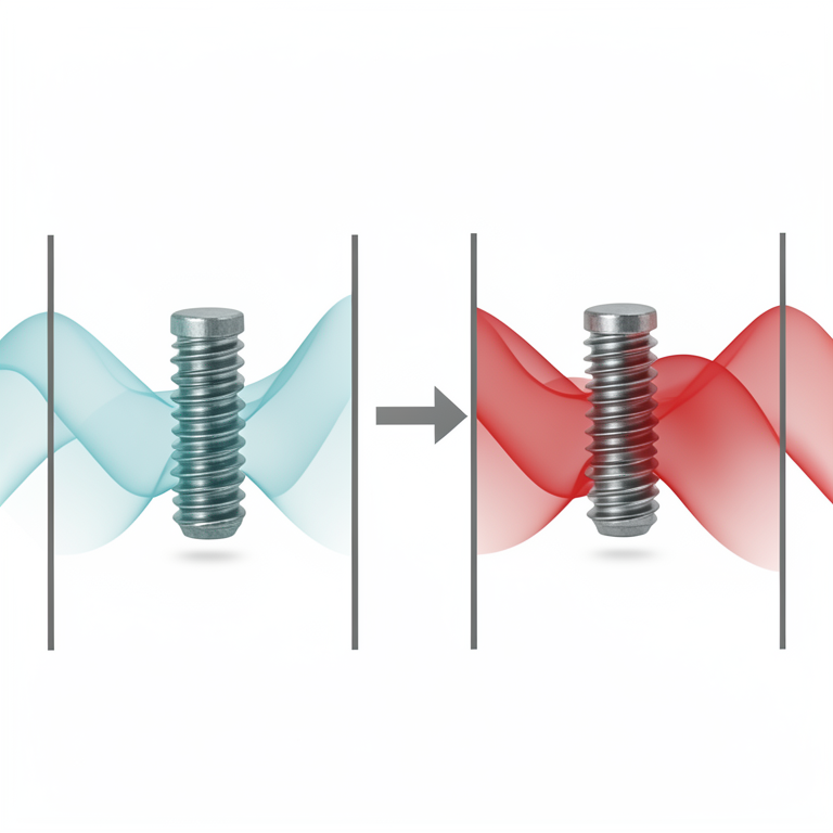 AI-generated conceptual illustration (a mechanical steel bolt). It explains the idea and does not show study data.