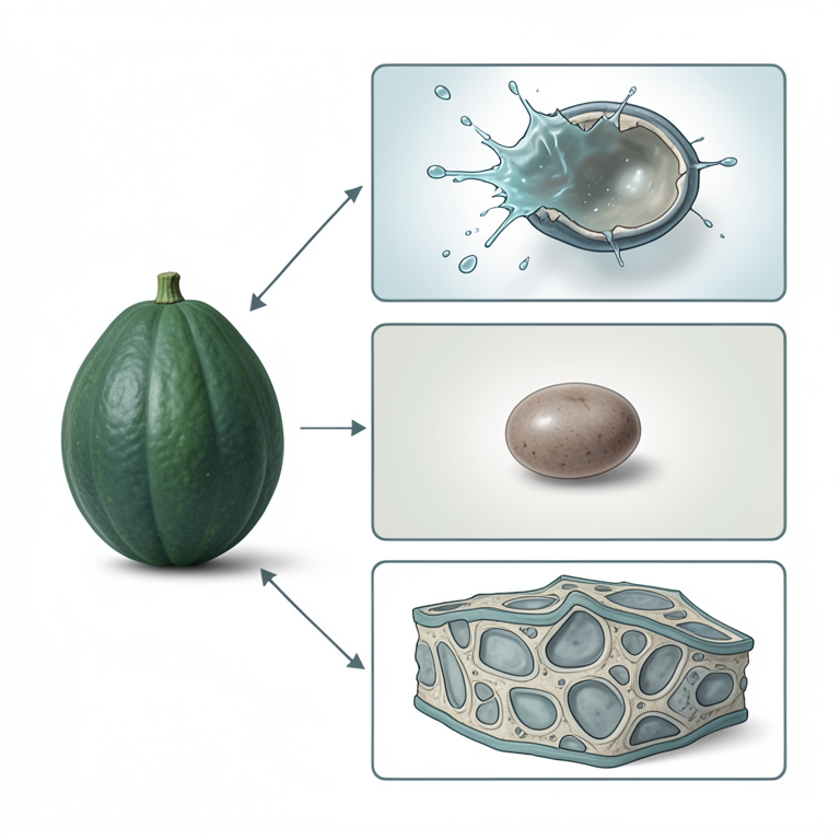 AI-generated conceptual illustration (Benincasa hispida (wax gourd) extracts and fungal cells). It explains the idea and does not show study data.