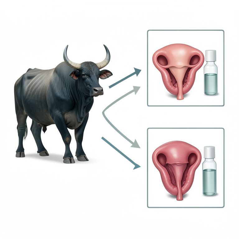 AI-generated conceptual illustration (Mehsana buffaloes). It explains the idea and does not show study data.