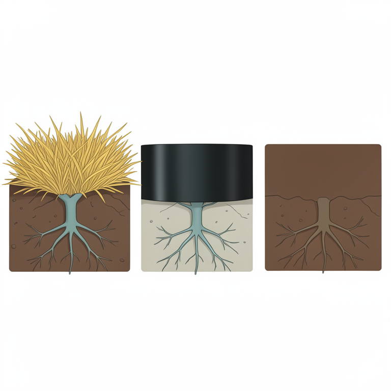 AI-generated conceptual illustration (clove plants in soil). It explains the idea and does not show study data.