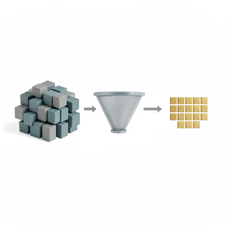 AI-generated conceptual illustration (A conceptual workflow of a scientific measurement scale). It explains the idea and does not show study data.