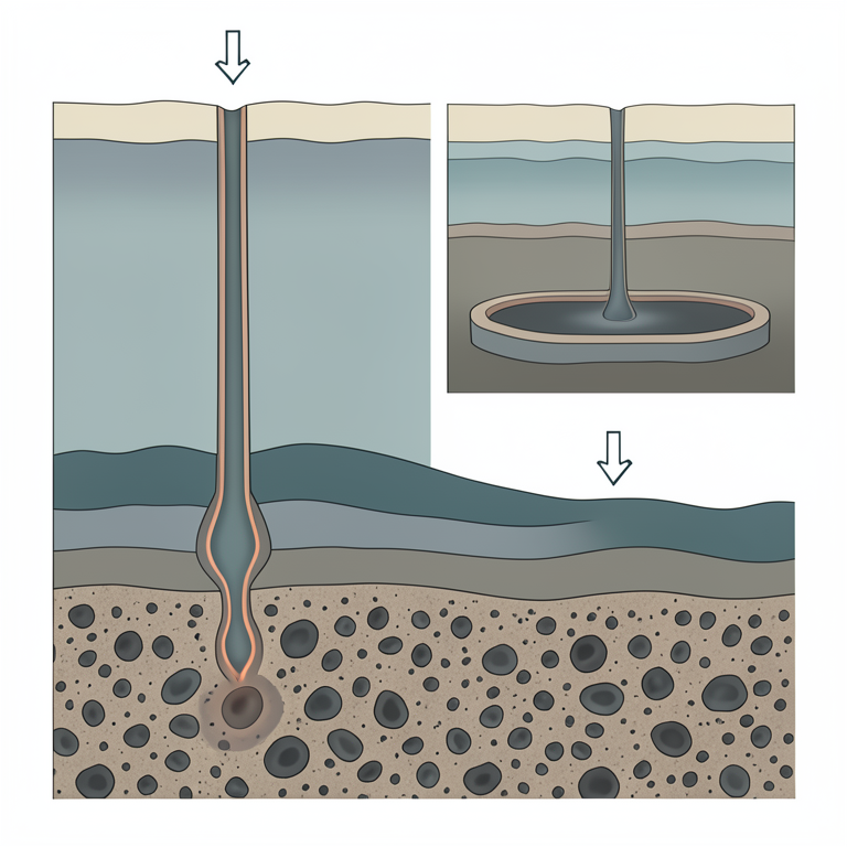 AI-generated conceptual illustration (Geological cross-section of the Zimbabwe Craton lithosphere and crust). It explains the idea and does not show study data.