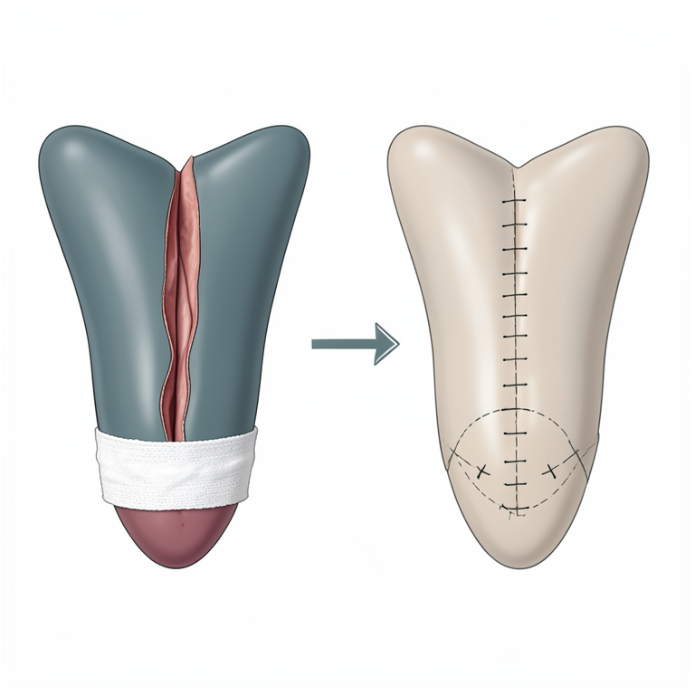 AI-generated conceptual illustration (Red Kandhari cow calf tongue). It explains the idea and does not show study data.