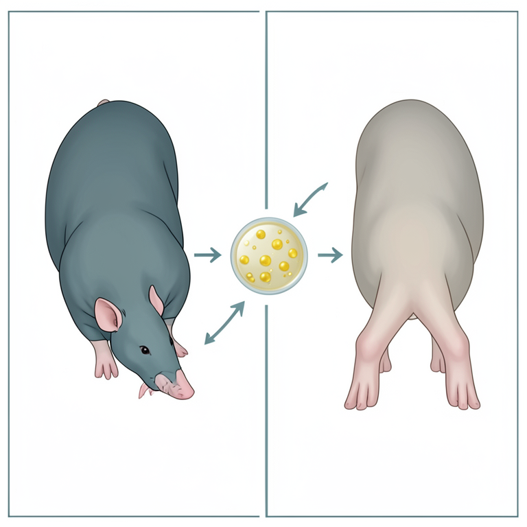 AI-generated conceptual illustration (Sprague-Dawley rats). It explains the idea and does not show study data.