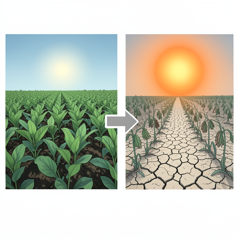 AI-generated conceptual illustration (Agricultural landscape of Prakasam District, India). It explains the idea and does not show study data.