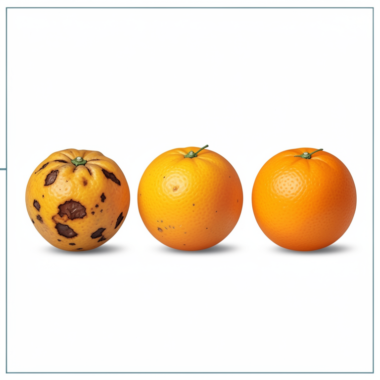 AI-generated conceptual illustration (mandarin oranges). It explains the idea and does not show study data.