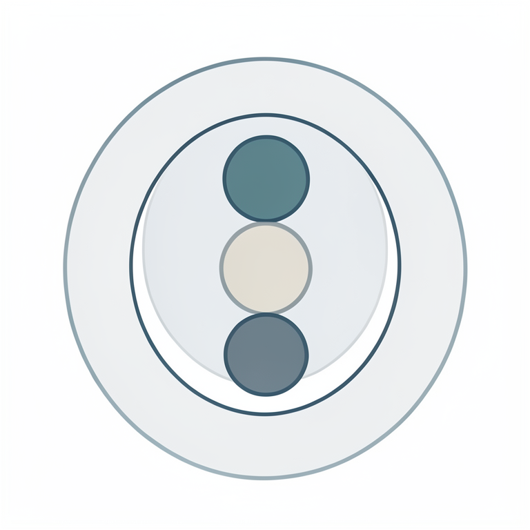 AI-generated conceptual illustration (Abstract geometric shapes representing mathematical sets in a fuzzy topological space). It explains the idea and does not show study data.