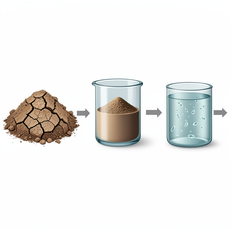 AI-generated conceptual illustration (zooplankton eggs in dry soil sediment). It explains the idea and does not show study data.