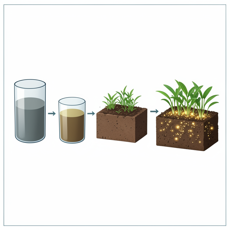 AI-generated conceptual illustration (Agricultural soil samples irrigated with industrial and municipal wastewater). It explains the idea and does not show study data.
