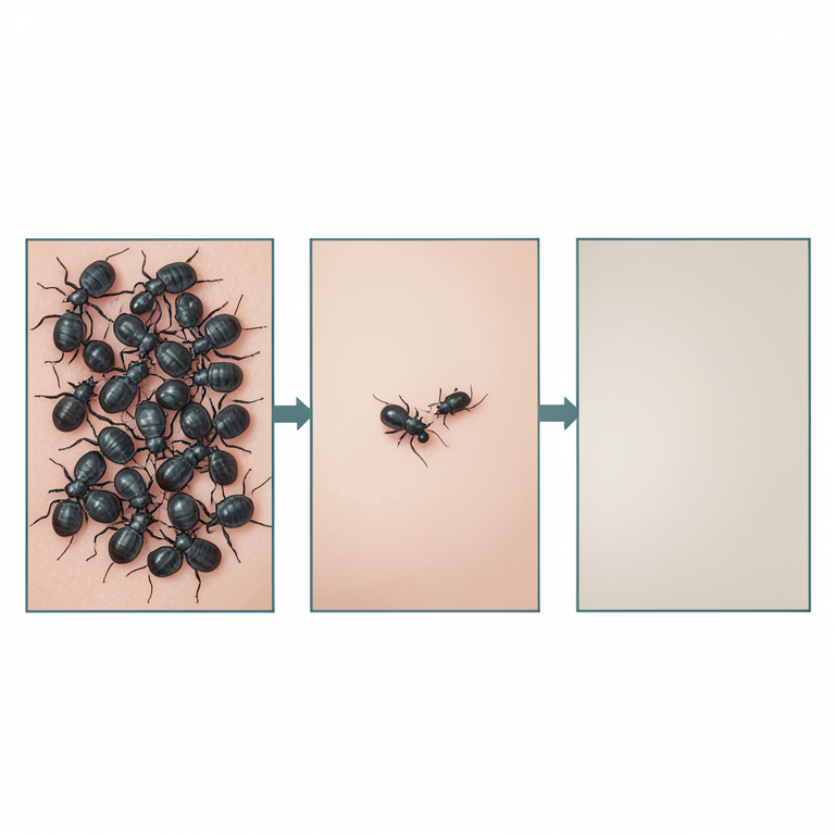 AI-generated conceptual illustration (cattle ticks on bovine skin). It explains the idea and does not show study data.
