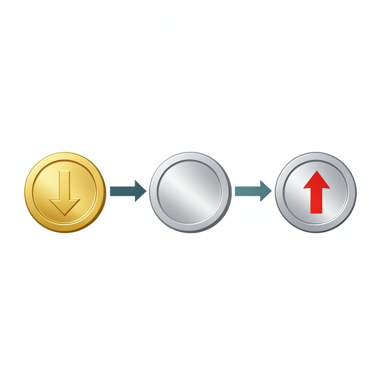 AI-generated conceptual illustration (A digital payment transaction flow on a linear timeline). It explains the idea and does not show study data.