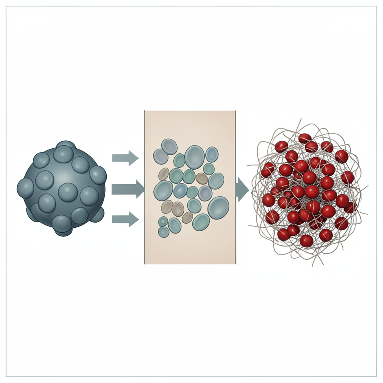 AI-generated conceptual illustration (human blood vessel wall and circulating blood components). It explains the idea and does not show study data.