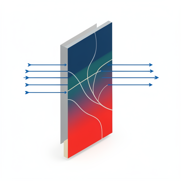 AI-generated conceptual illustration (A vertical flat plate in an electrically conducting fluid). It explains the idea and does not show study data.