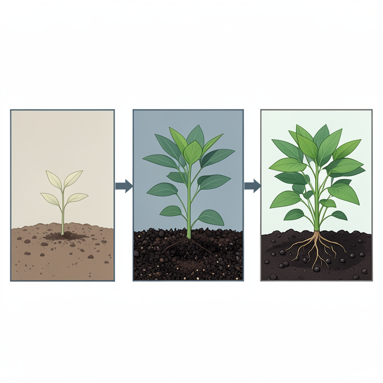 AI-generated conceptual illustration (black soybean plants (Glycine max)). It explains the idea and does not show study data.