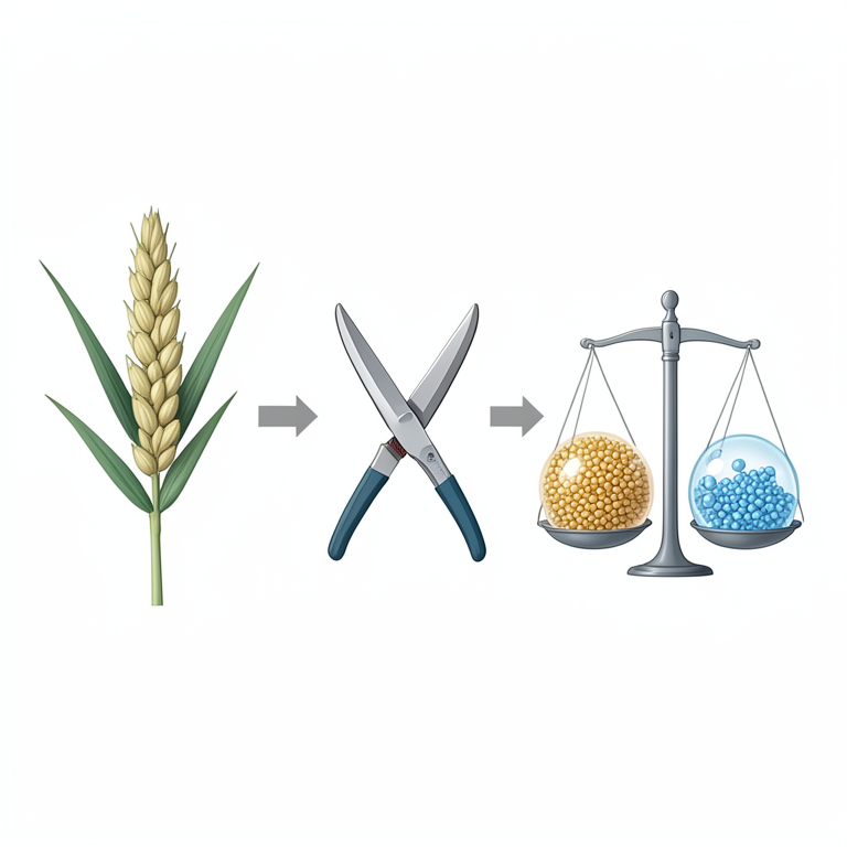 AI-generated conceptual illustration (millet plants). It explains the idea and does not show study data.