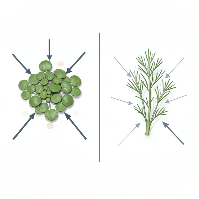AI-generated conceptual illustration (Lemna minor and Ceratophyllum demersum aquatic plants in wastewater). It explains the idea and does not show study data.