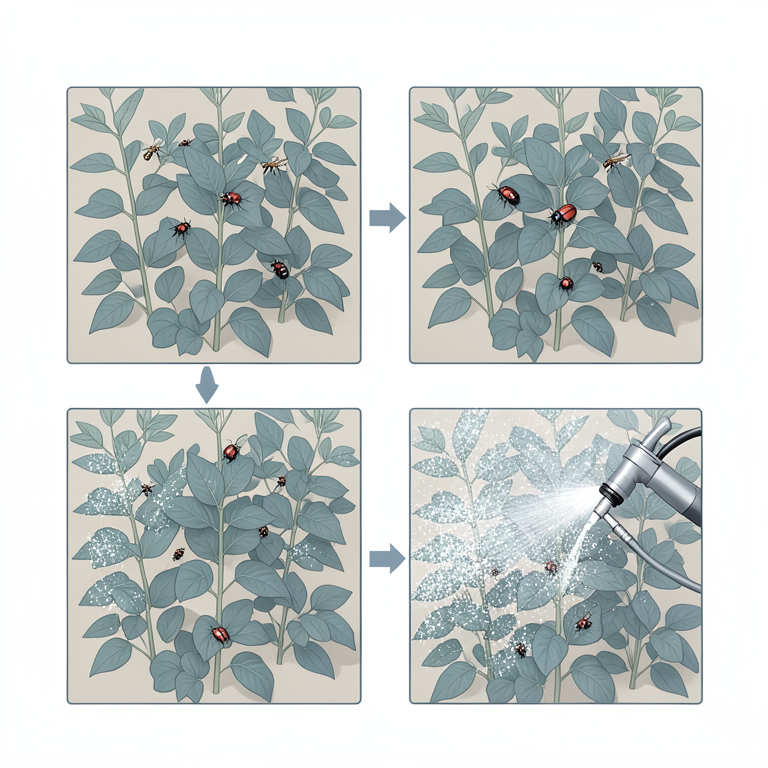 AI-generated conceptual illustration (soybean plants in an agricultural field). It explains the idea and does not show study data.