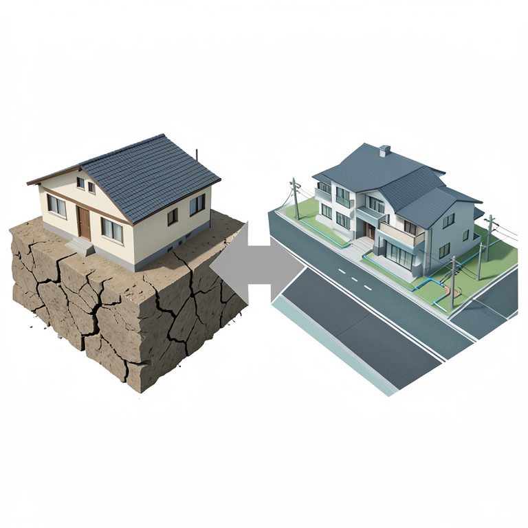 AI-generated conceptual illustration (Urban residential houses and city infrastructure in Dehradun district). It explains the idea and does not show study data.