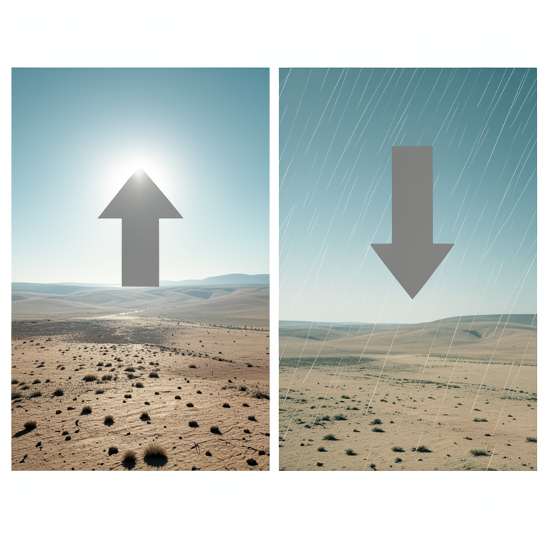 AI-generated conceptual illustration (The landscape of the Vindhyan zone in Eastern Uttar Pradesh, featuring semi-arid plains and scrub vegetation). It explains the idea and does not show study data.